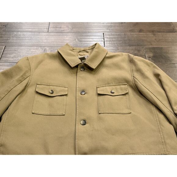 Duluth Trading Mens Khaki Beige Barn Chore Canvas Heavyweight Jacket XLT NWOT - Picture 4 of 9